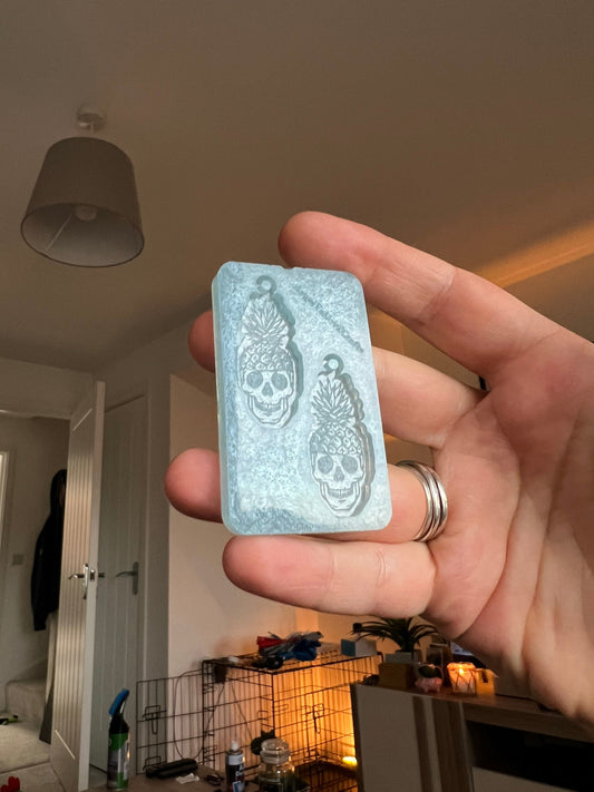 1.5 inch Pineapple Skulls Silicone Mould