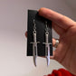 2.5 inch Metal Dagger Earrings