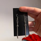 2 inch Metal Samari Sword Earrings
