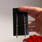 2 inch Metal Samari Sword Earrings