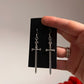2 inch Metal Sword Earrings