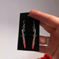 2 inch Metal Bloody Dagger Earrings