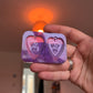 1.5 inch Love Heart Ouija Planchettes Silicone Mould
